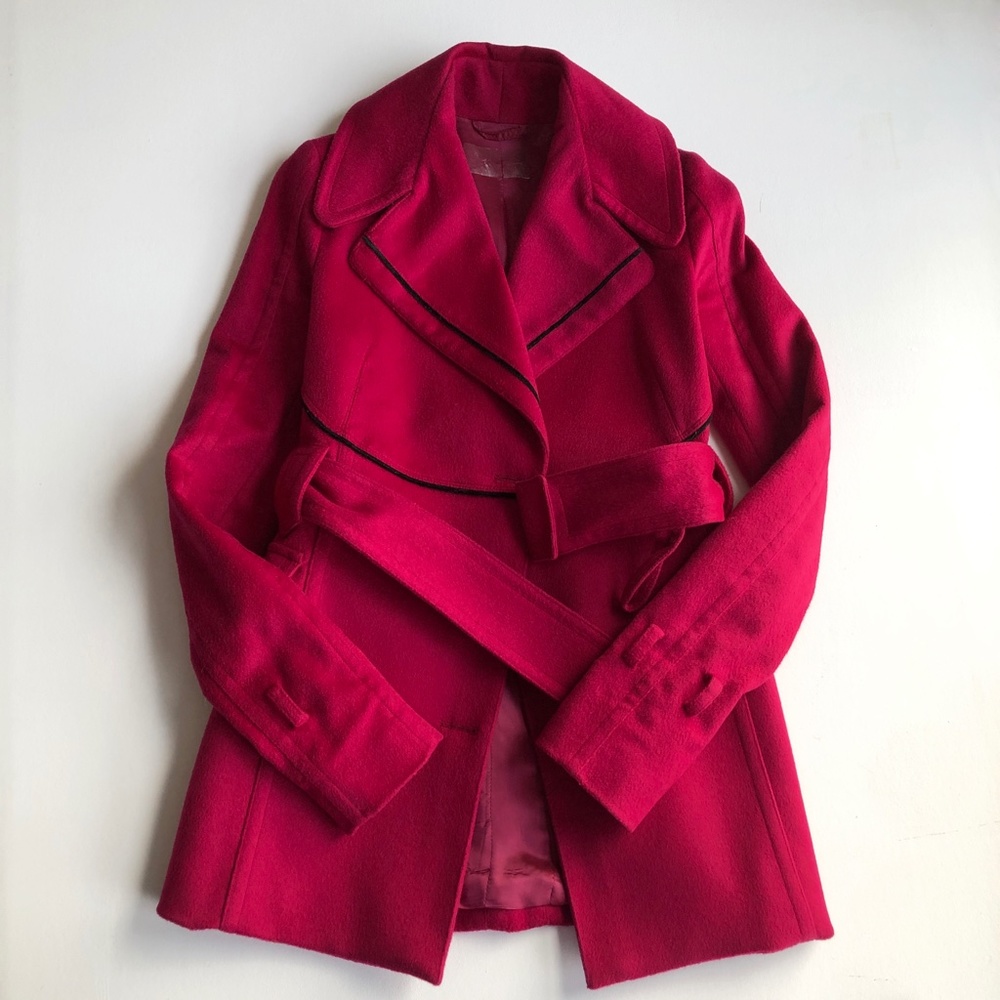 Costume National Wool Jacket XXS 00 Magenta